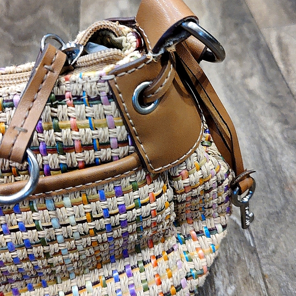 Fossil Shoulder Bag Woven Vintage - Picture 7 of 12